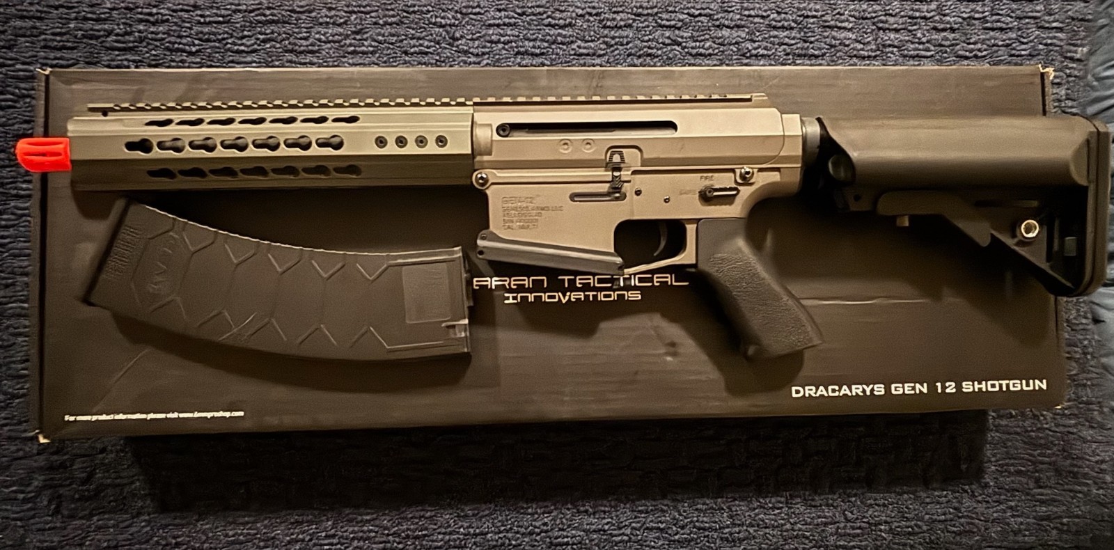 6mmProShop Taran Tactical x Genesis Arms Dracarys Gen 12 Airsoft AEG Rifle Black