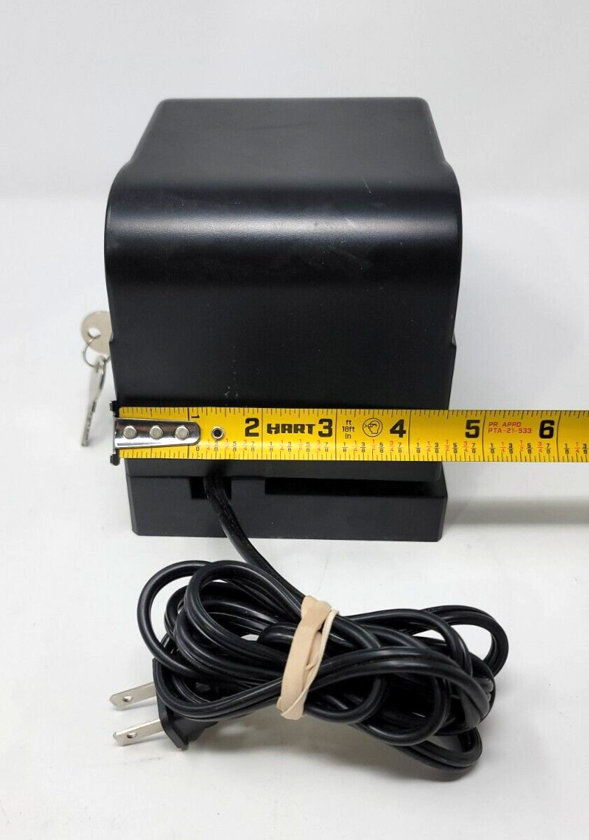 Time Clock Electric Payroll Recorder Acroprint- with Keys - Works PD100