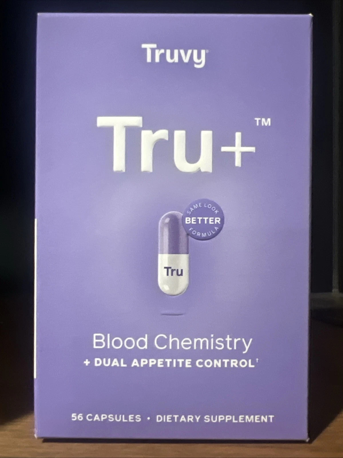 Truvy TRU+ Blood Chemistry & Dual Appetite Control 56 Capsules - New and Sealed