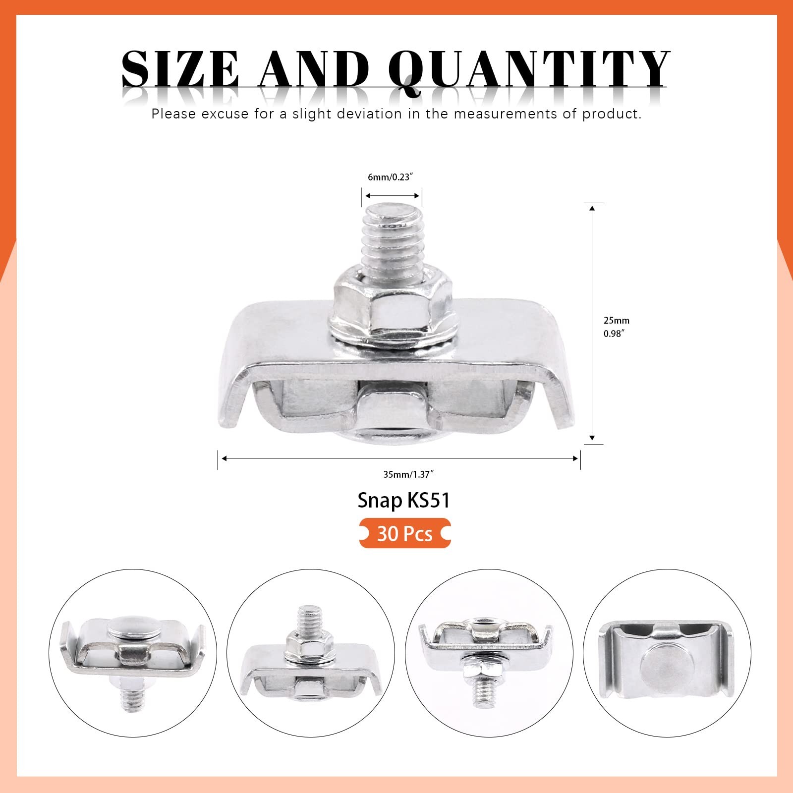 30Pcs Grid Wall Joining Clips Connectors Stainless Steel Gridwall Joining Con...