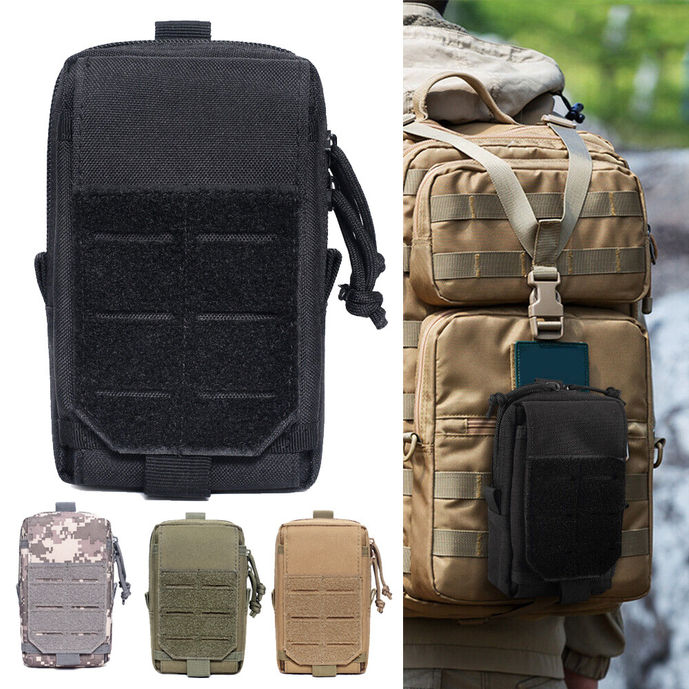 Tactical Molle Pouch Waist Bag Holster Belt Pack EDC Pouch Phone Pocket Bag Men