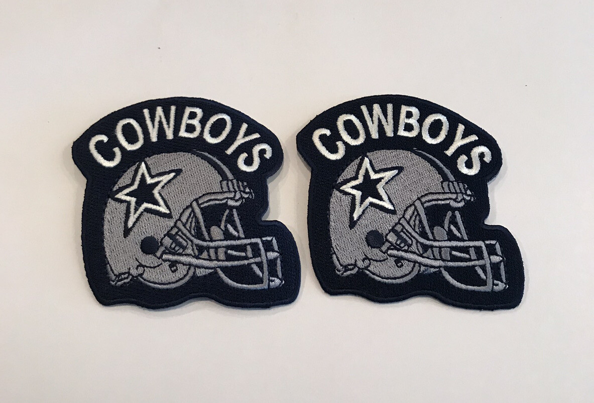 (2) DALLAS  COWBOYS,  Vintage/ Retro NFL Patch-Iron On 3" x 3" (Lot Of 2) Nice!