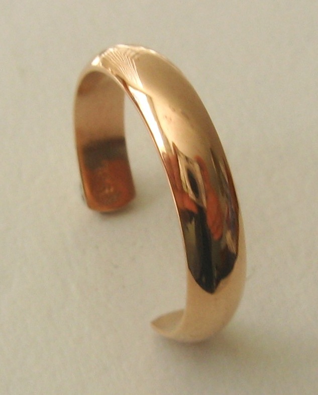 GENUINE  SOLID  9K  9ct  ROSE  GOLD  PLAIN  TOE  RING