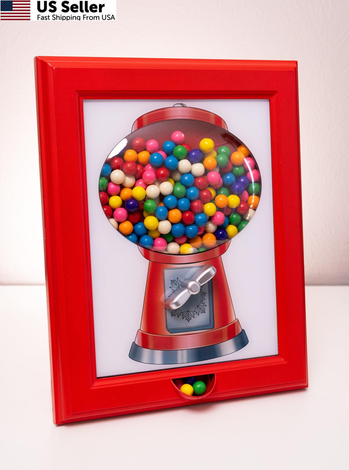 Eye Candy Frame - The Original Dispenser and 15" x 12" x 2", Red