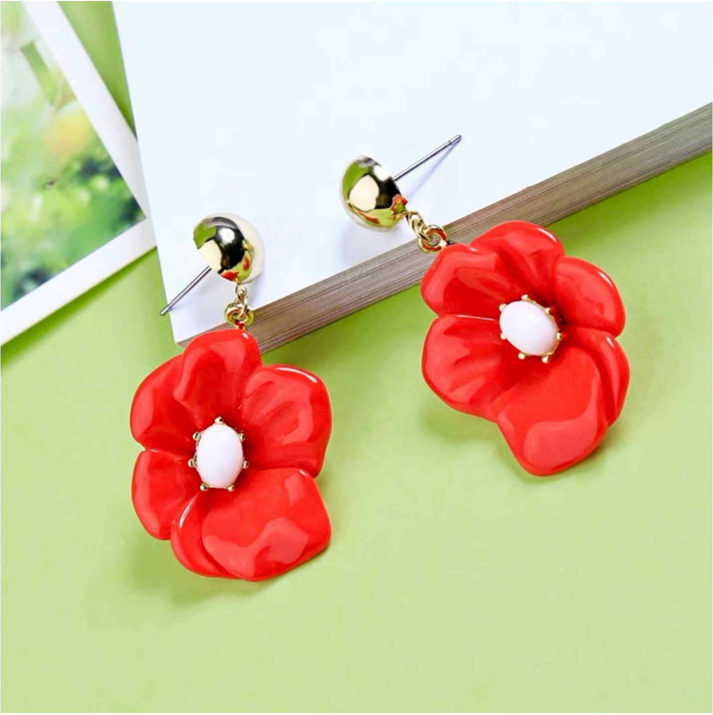 Statement earrings,Wedding earrings,Floral earrings,Bridemaids earrings,Earrings