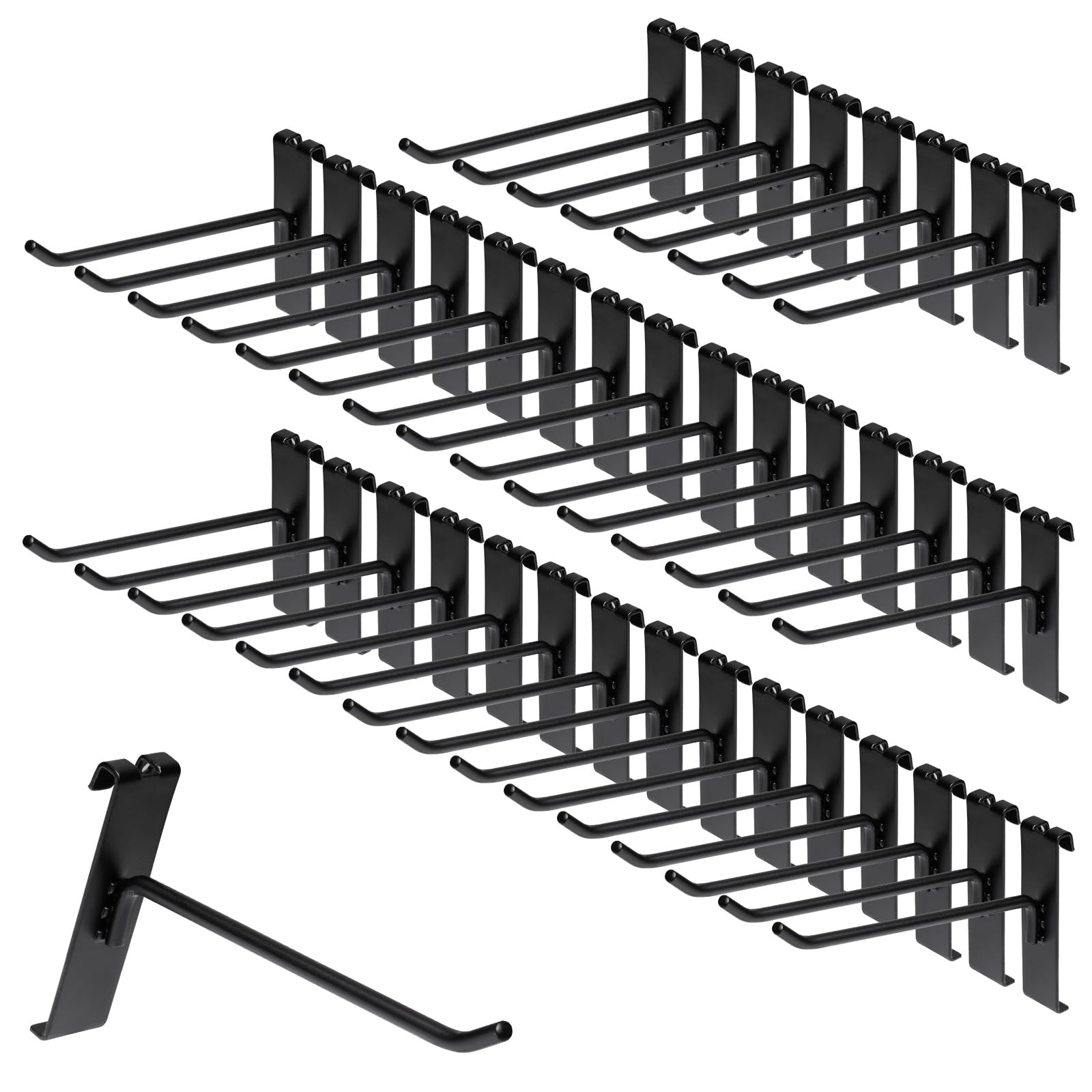 PYBTOOL Gridwall Hooks 6 Inch, 100 Pack Grid Wall Hooks, Grid Panel Hooks and...