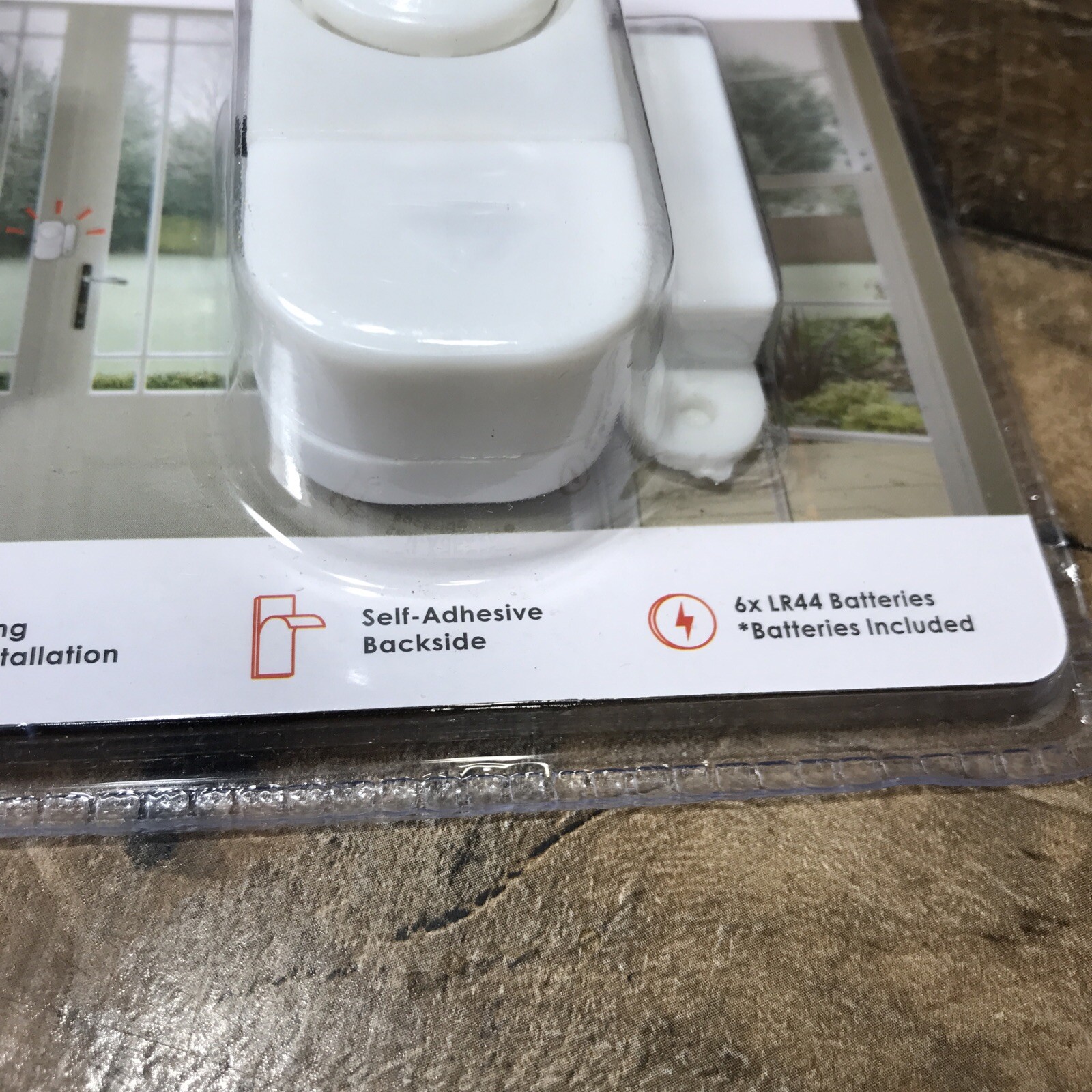 New Vibe e-ssentials Window & Door Security Alarm Simple Install 2-pack