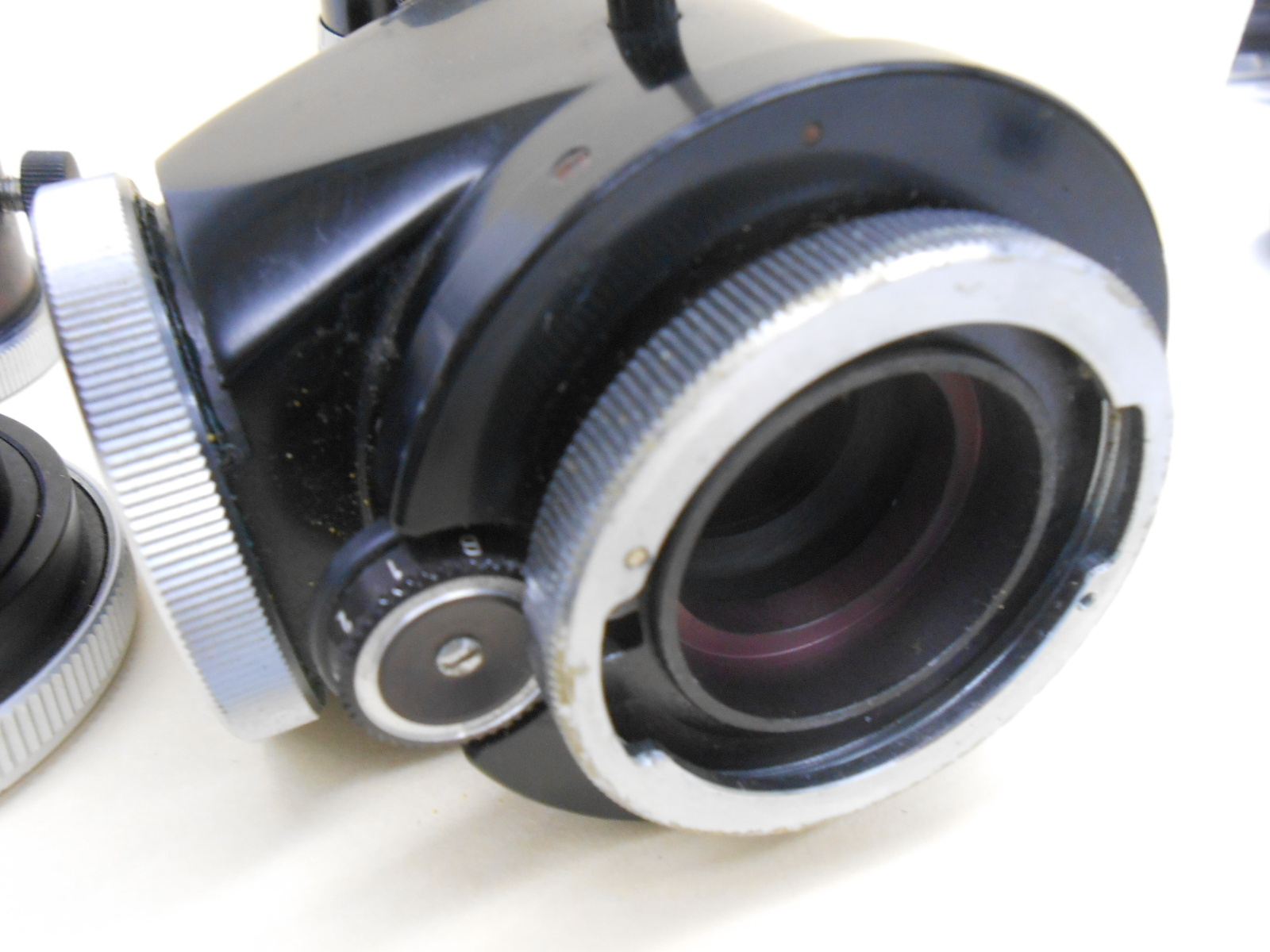 WILD HEERBRUGG MICROSCOPE CAMERA ADAPTER ASSEMBLY WITH SHUTTER