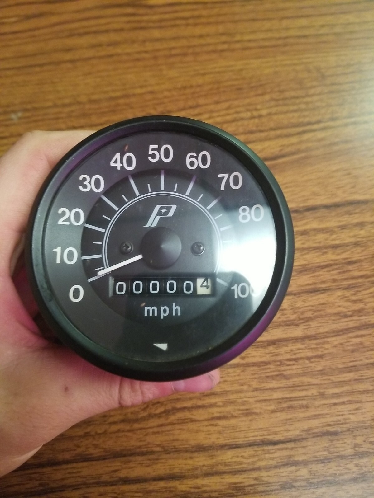 72-75 Polaris Colt Snowmobile Speedometer Gauge 100 MPH Black. Part # 2870282