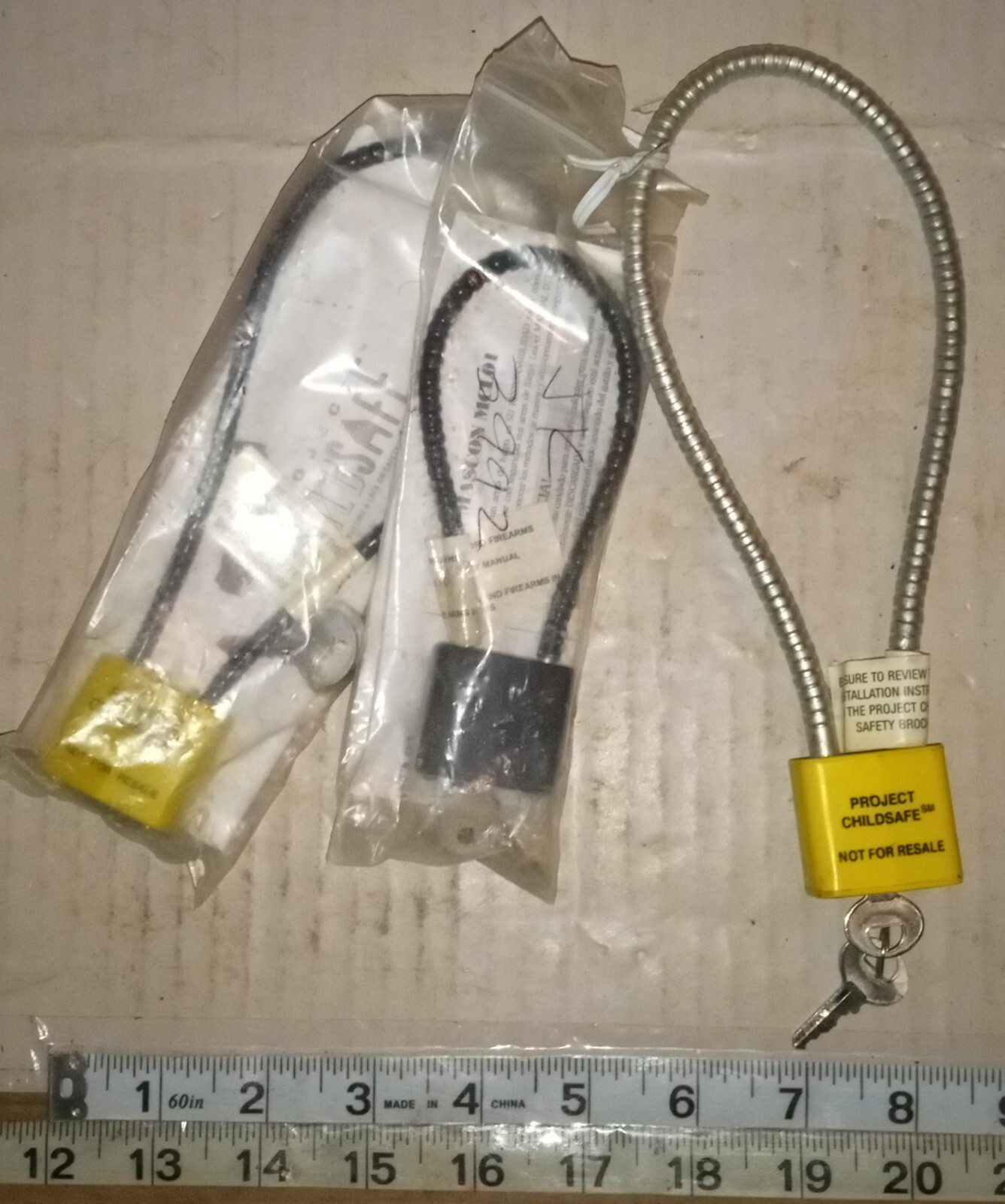 Lot of 3 Gun Locks - NOS