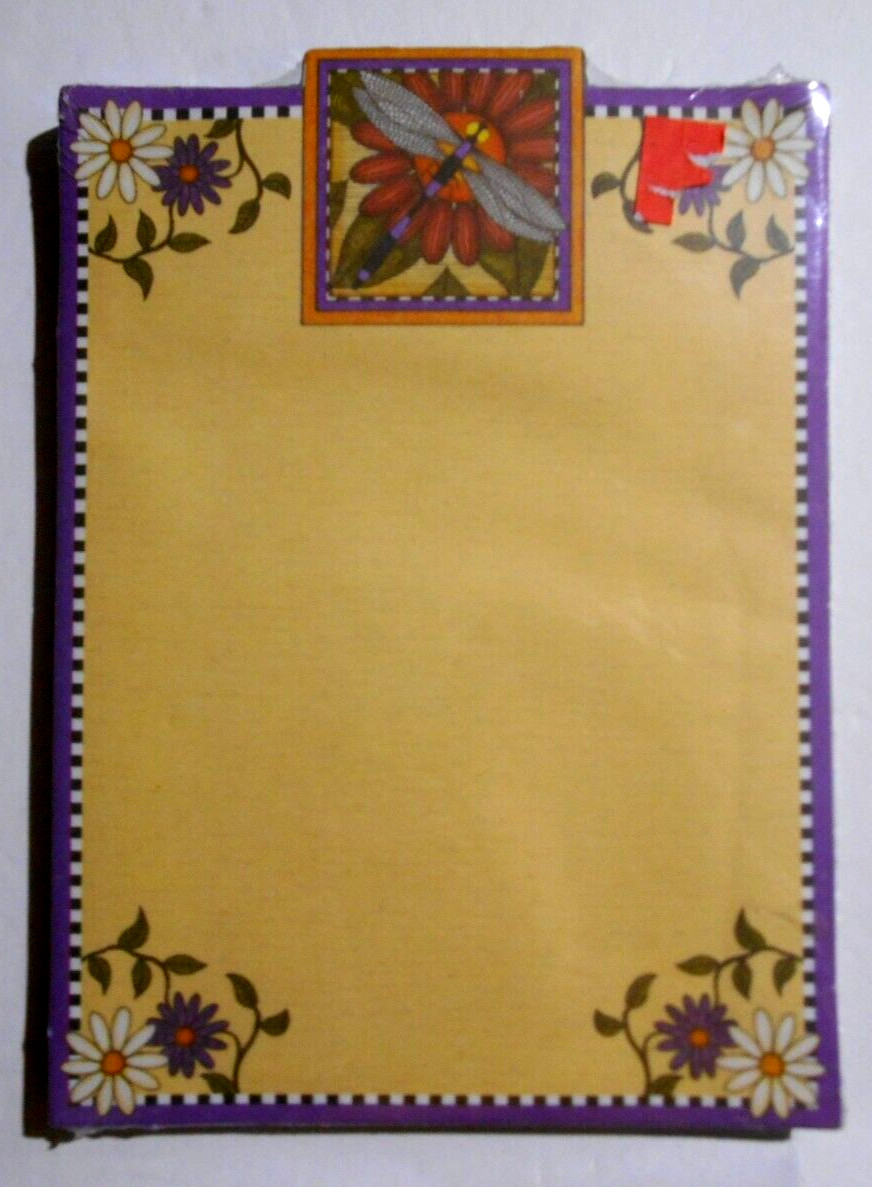 BT's Paper Co. DAN MORRIS Magnet Memo Note Pad DRAGONFLY 80 Sheets Sealed