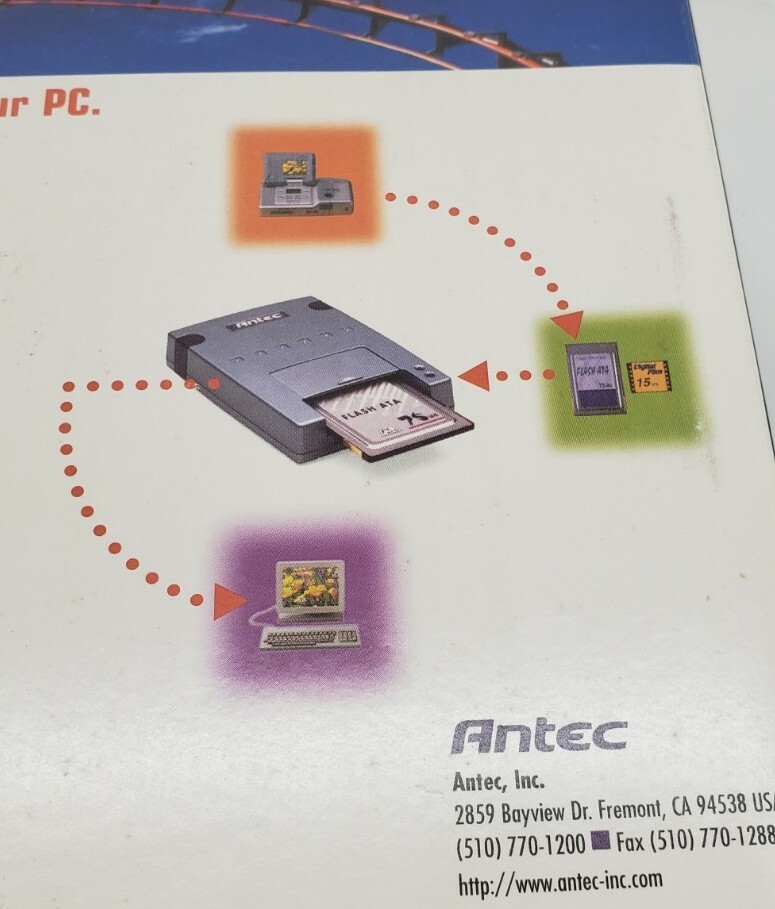 Vintage Antec PhotoChute Digital Camera PC connection complete adapter