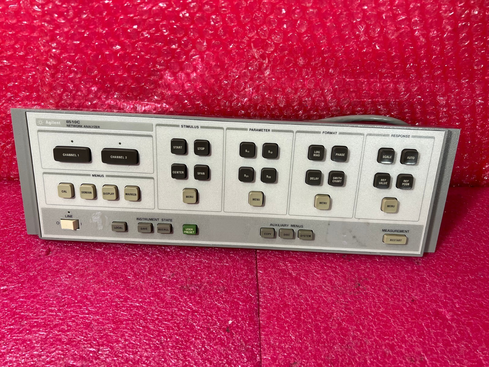 HP 8510C NETWORK ANALYZER AGILENT ''Panel only'' 85102-60029