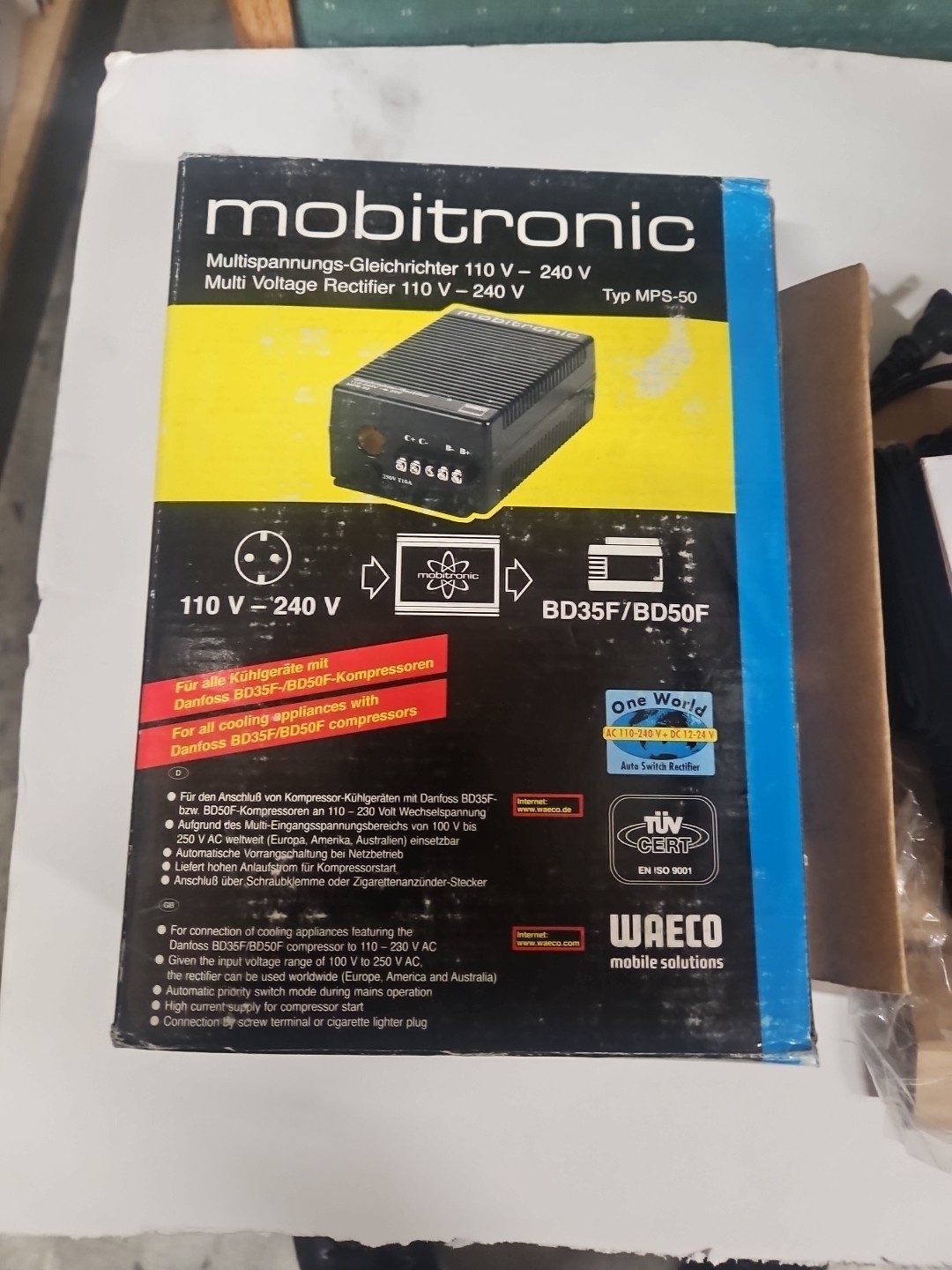 Genuine Mobitronic Multi Voltage Rectifier 110v-240v MPS-50 NOS OEM R2S2