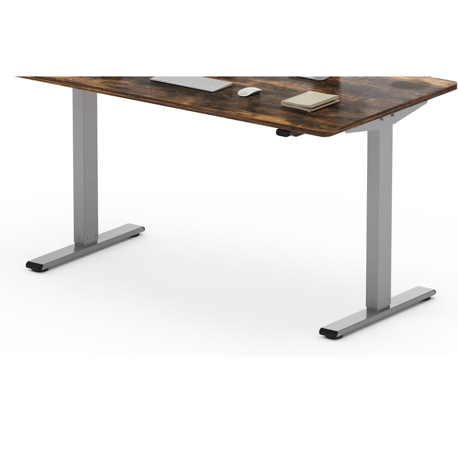 FLEXISPOT Desk Frame w 2-Button Electric Controller Sit & Stand EC1S Silver