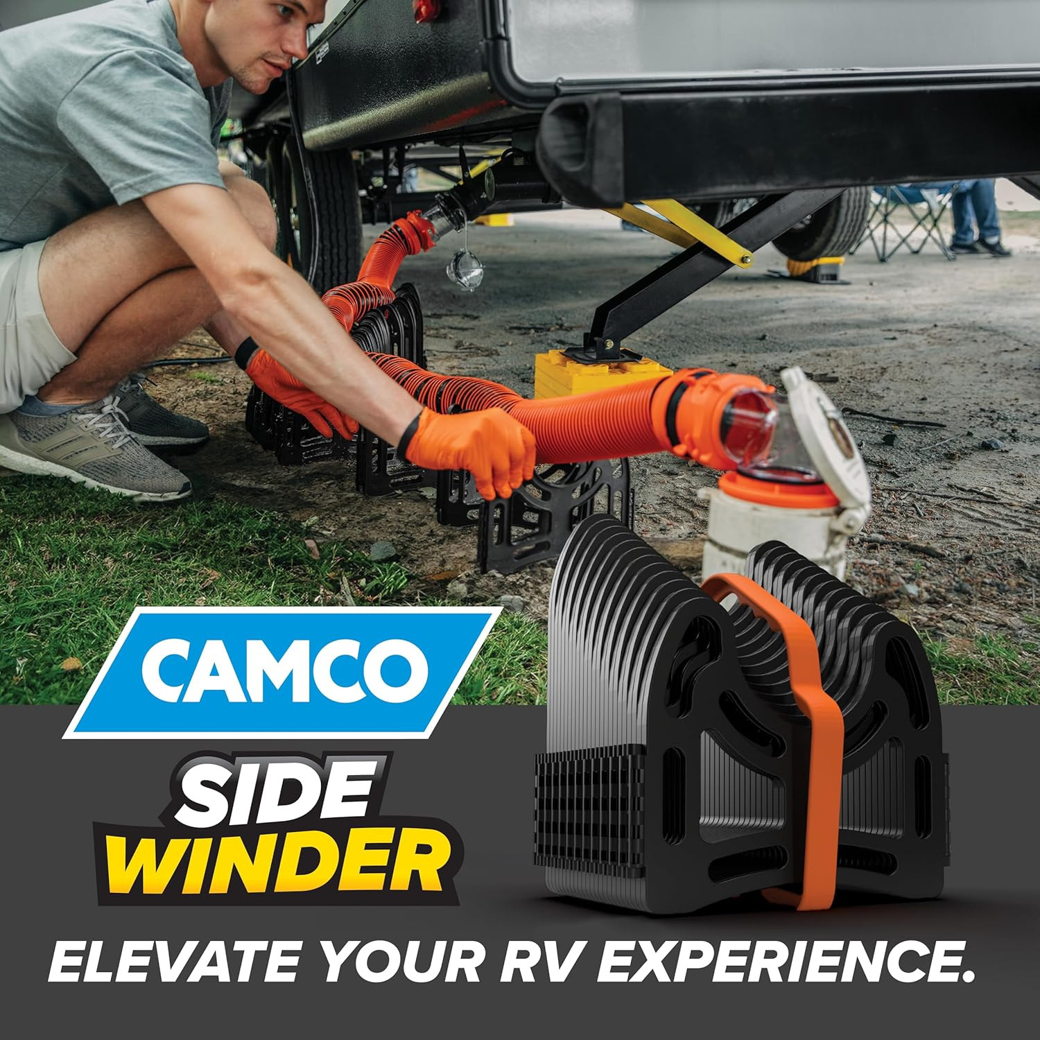Sidewinder 15-Ft RV Sewer Hose Support Secure RV Sewer Hose (43043)