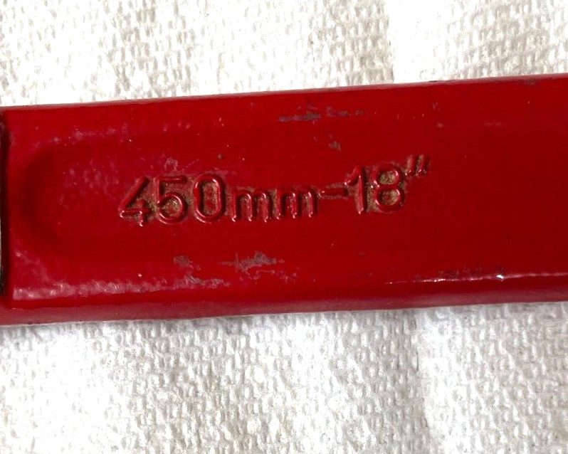 Benchmark 18 Inch Pipe Wrench Drop Forged Monkey Plumber Adjustable Wrench