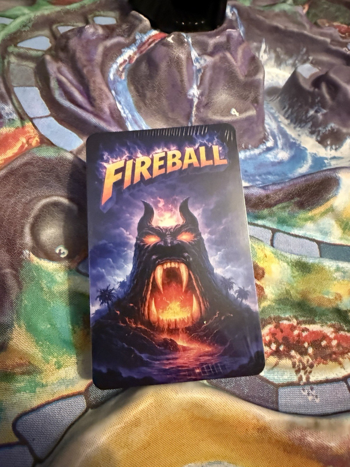 New REPRODUCTION Fireball Island Game  1986 Complete Set 48 Cards & 6 Custom