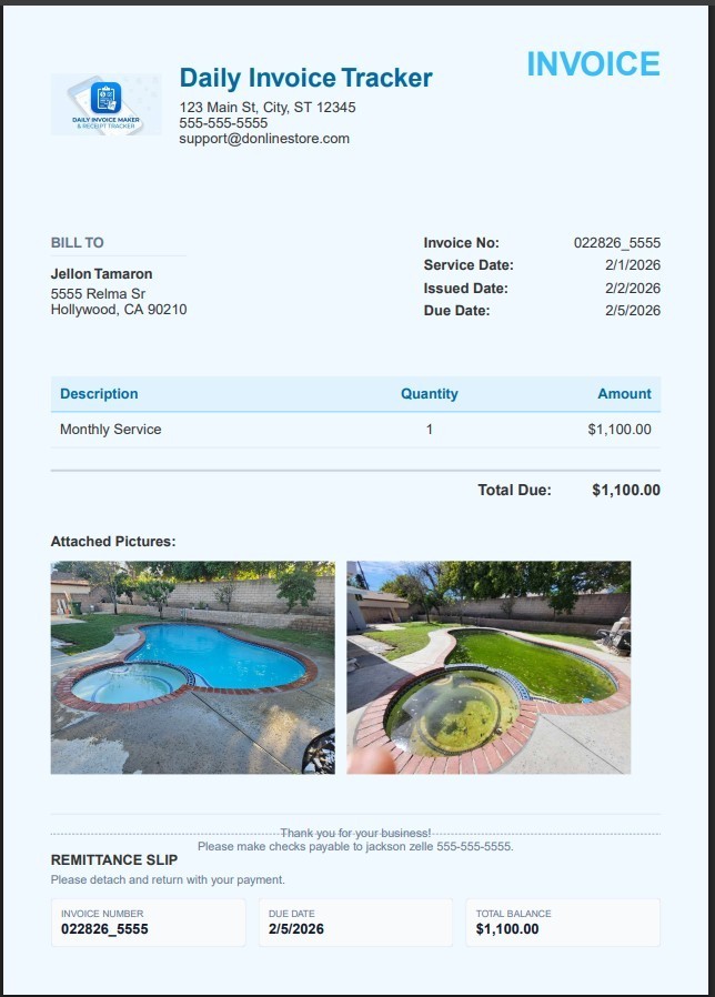 Invoice Maker Software Windows - Estimates, Service Log, AI Receipts