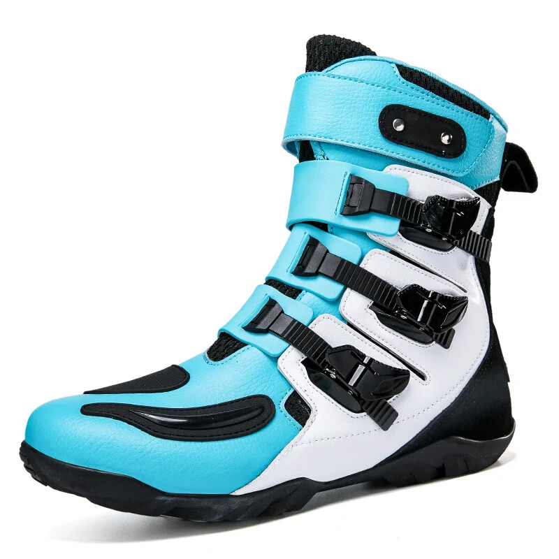Comfortable Leather Protective Boots Anti-slip Wear-resistant Motorcycle Boots