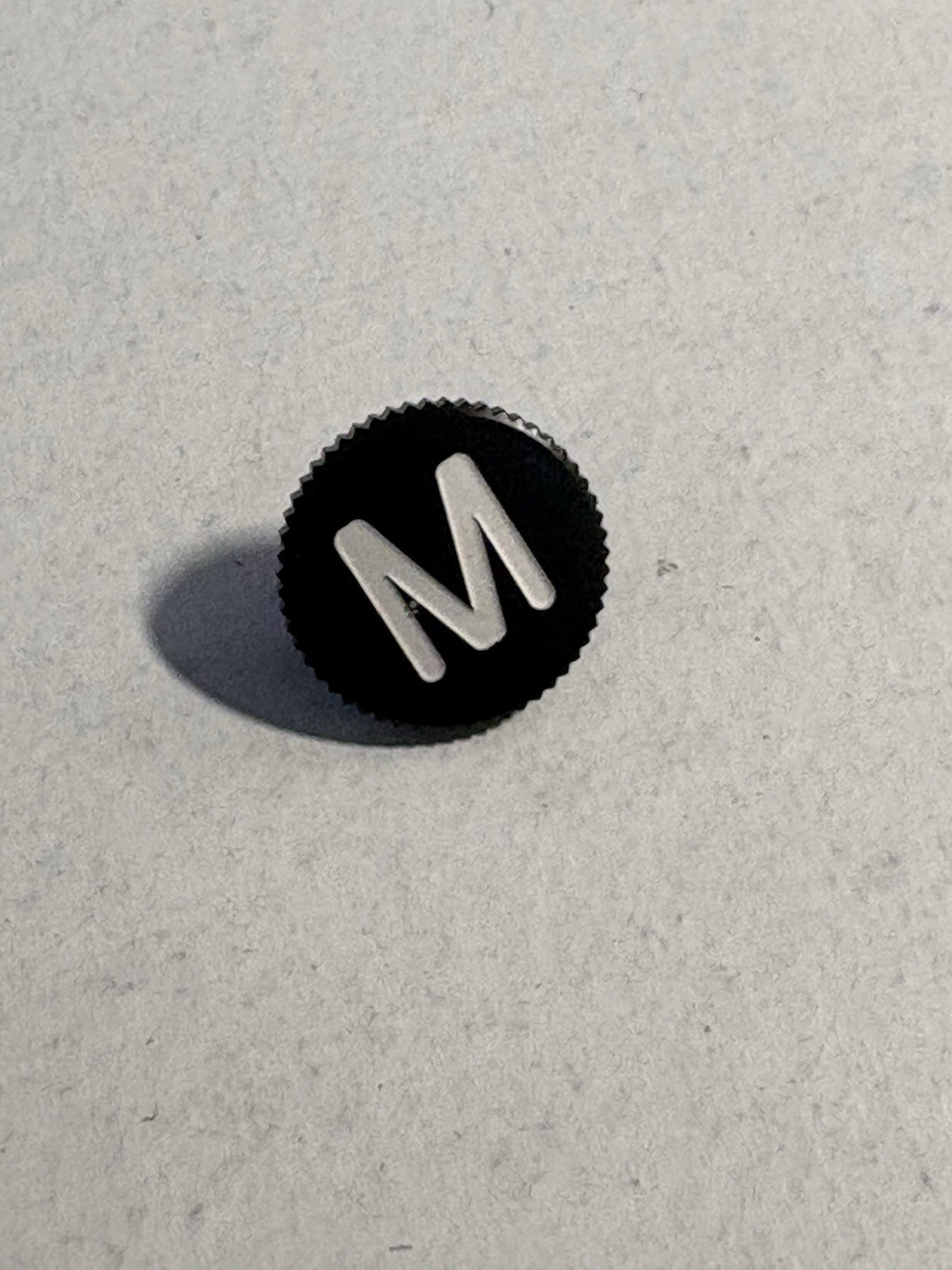 Genuine Leica M-System Soft Release Button 8mm Black with "M" logo #14018
