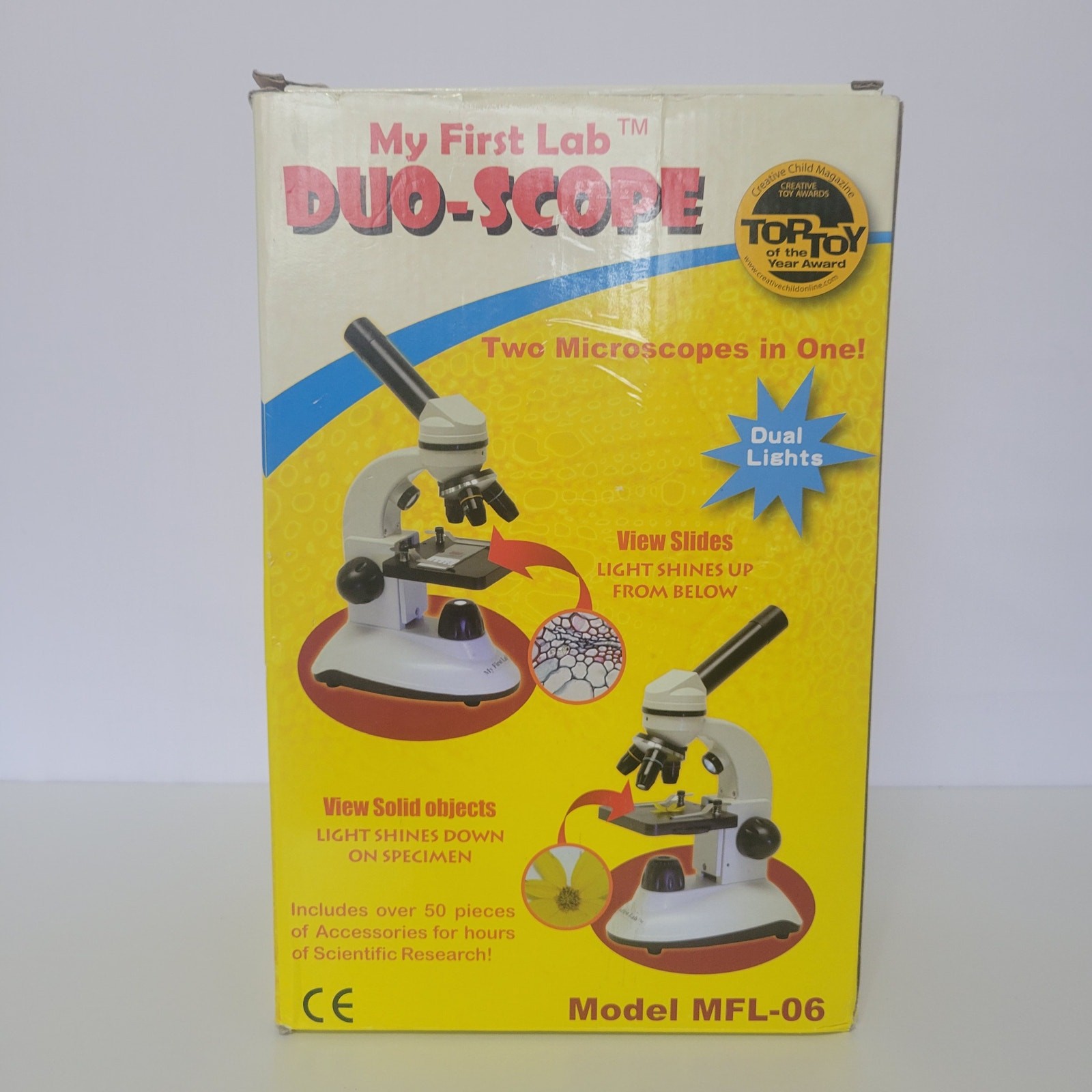 My First Lab MFL-06 Duo-Scope Microscope Two Microscopes in One with Box, Works