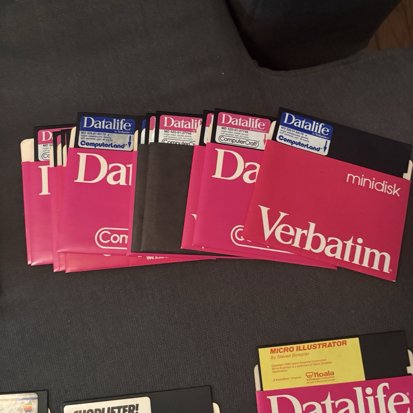 Apple II Software & Manual lot - DOS 3.3; Better Working; Choplifter! - UNTESTED