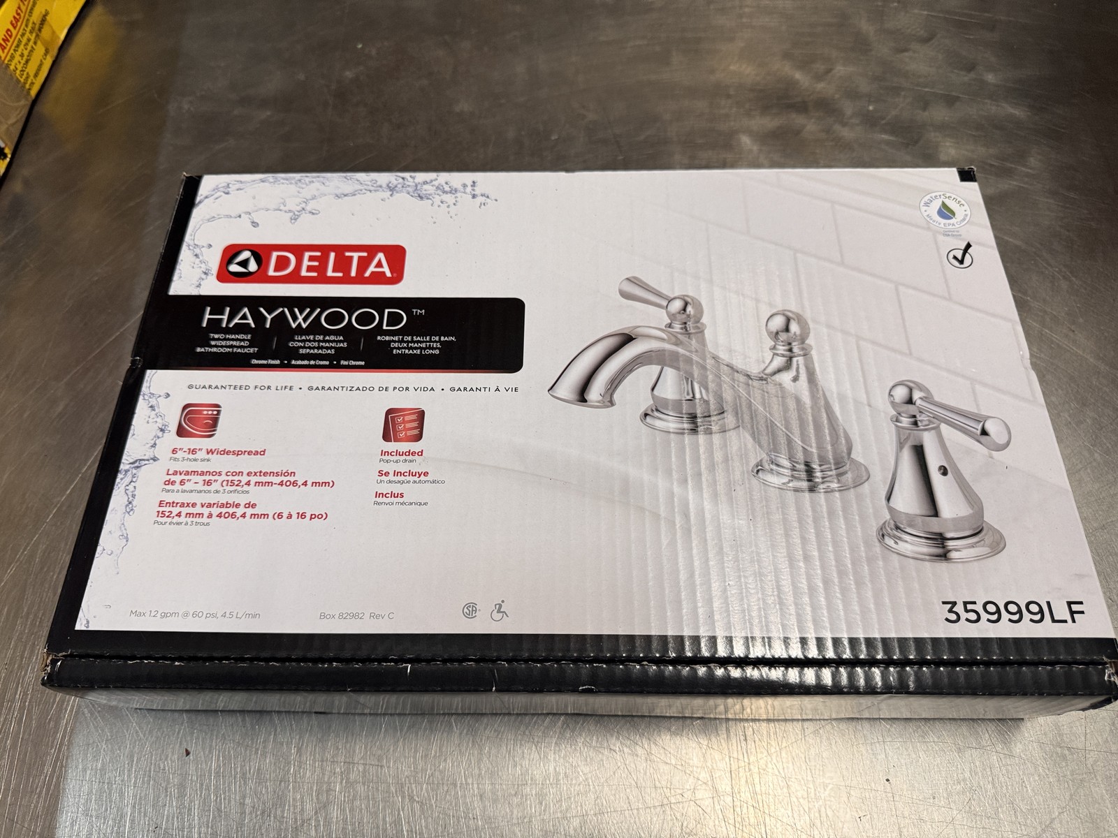Delta Bathroom Faucet Polished Chrome Haywood 35999LF
