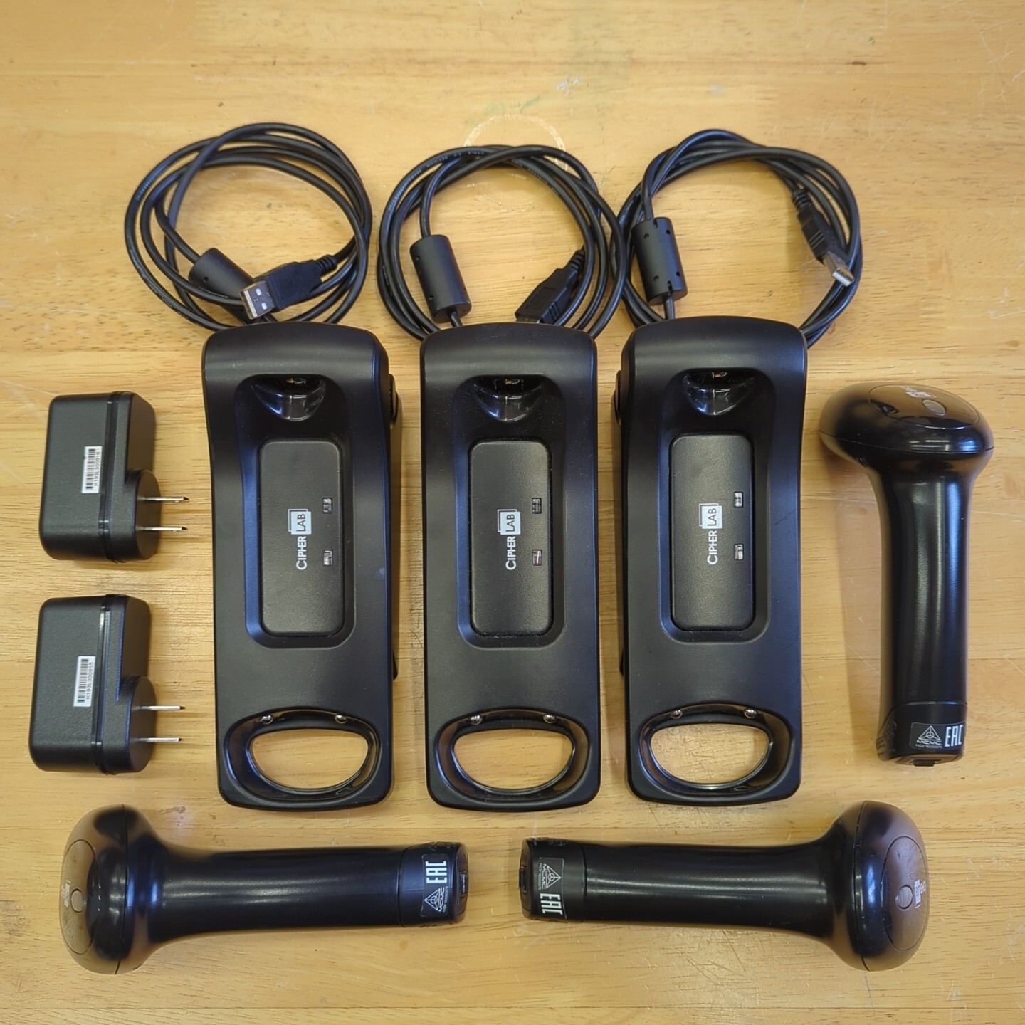 CipherLab 1560P LOT OF 3 Wireless Bluetooth BarCode Scanners - FREE SHIPPING!