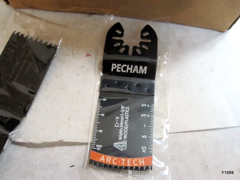PECHAM Oscillating Tool Blade, 37PCS Universal Wood Metal Black