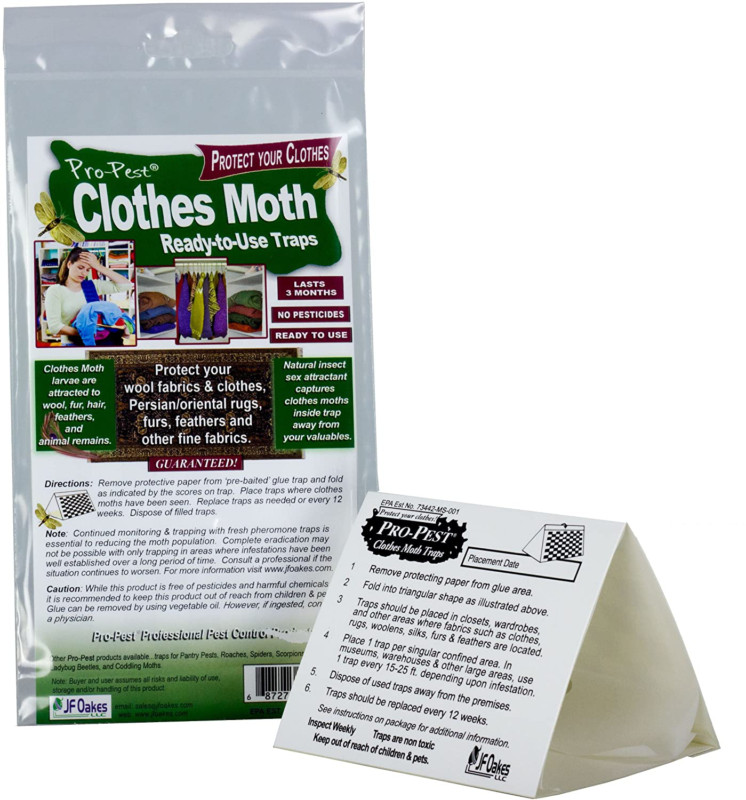Pro pest Clothes Moth Trap 3 Packs 6 Traps Pesticides
