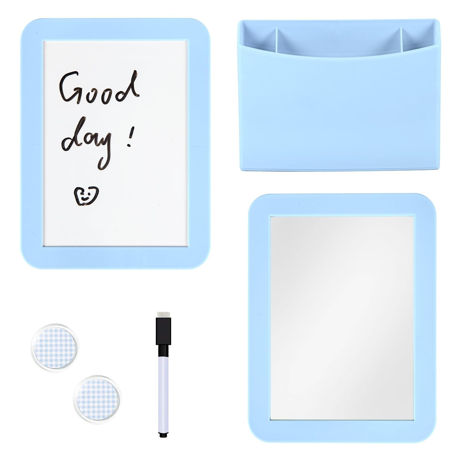 Blue Locker for Girls with Whiteboard, Mirror and Pen Holder - & Work Locker ...