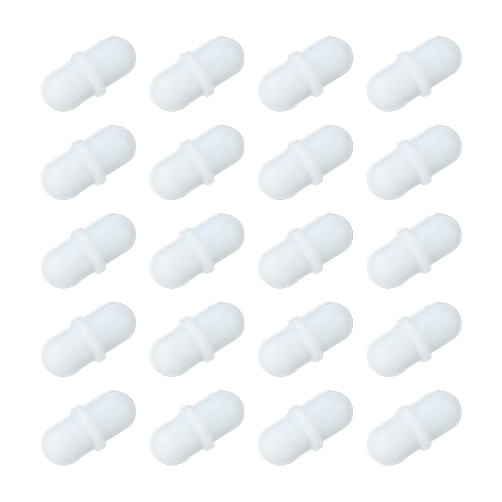 20 Pcs Magnetic Stirrer Mixer Stir Bar Rod 10mm Cylinder Shape with PTFE Coating