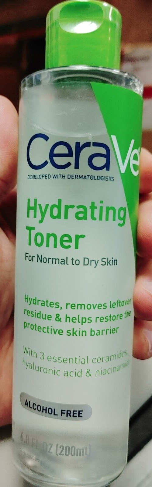 CeraVe Hydrating Toner for Face Alcoholic free with Hyaluronic Acid, Niacinamide
