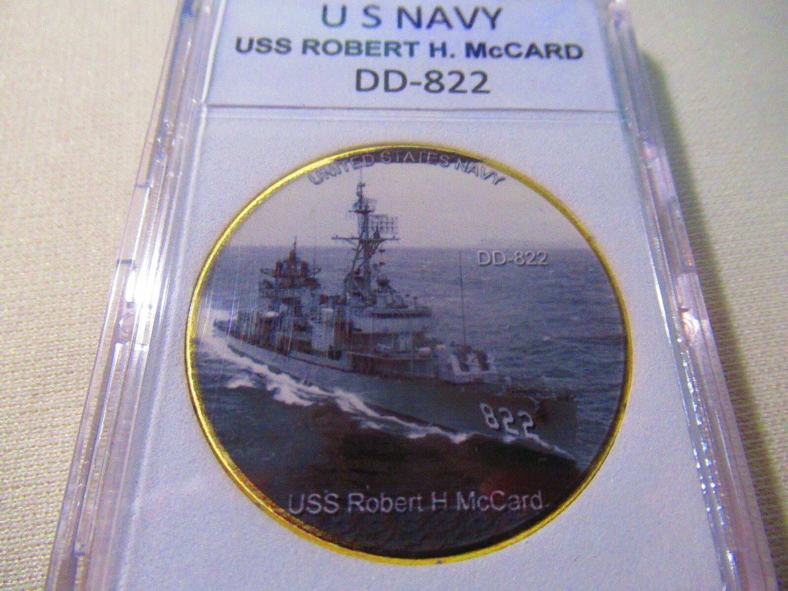 US NAVY - USS Robert H. McCard (DD-822) Challenge Coin