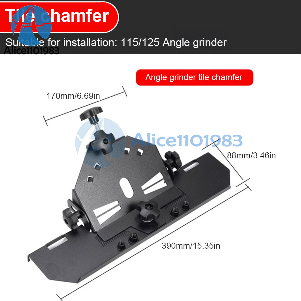 Angle Grinder Chamfer Bracket Screw Installation Multifunctional 45° Chamferer