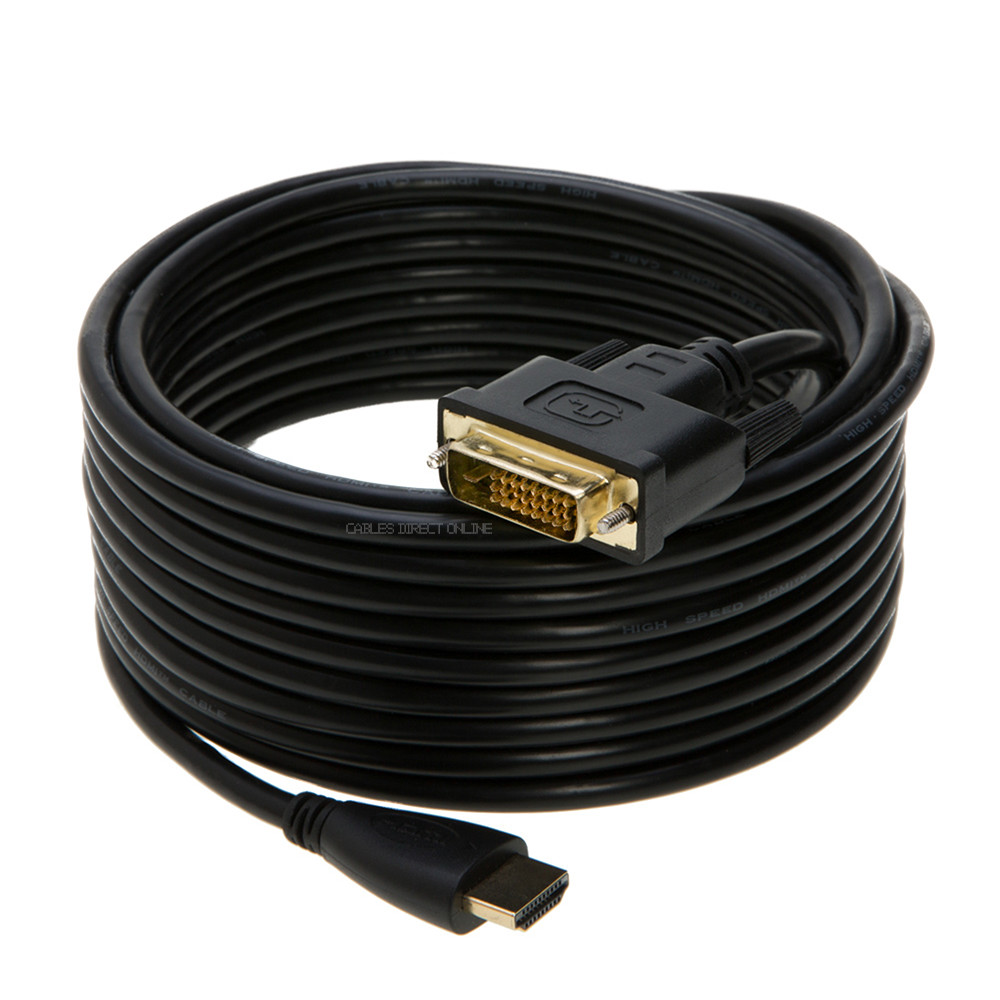 DVI-D to HDMI Cable Monitor Cord PC Laptop Monitor LCD Projector Display Adapter