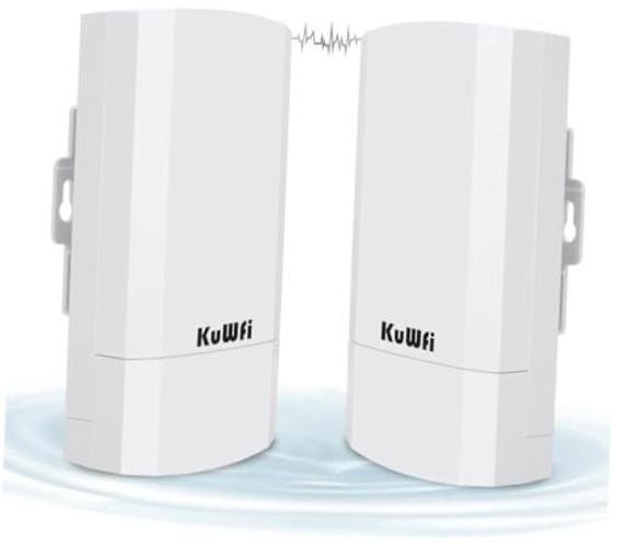2-Pack 300Mbps Wireless Bridge, Outdoor CPE WiFi Kit, Point to Point CPE120