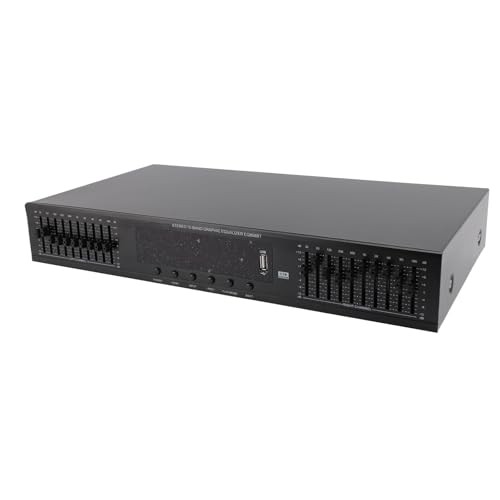 20-Band Audio Equalizer, Adjustable 20 Bands EQ Car Stereo Amplifier Graphic