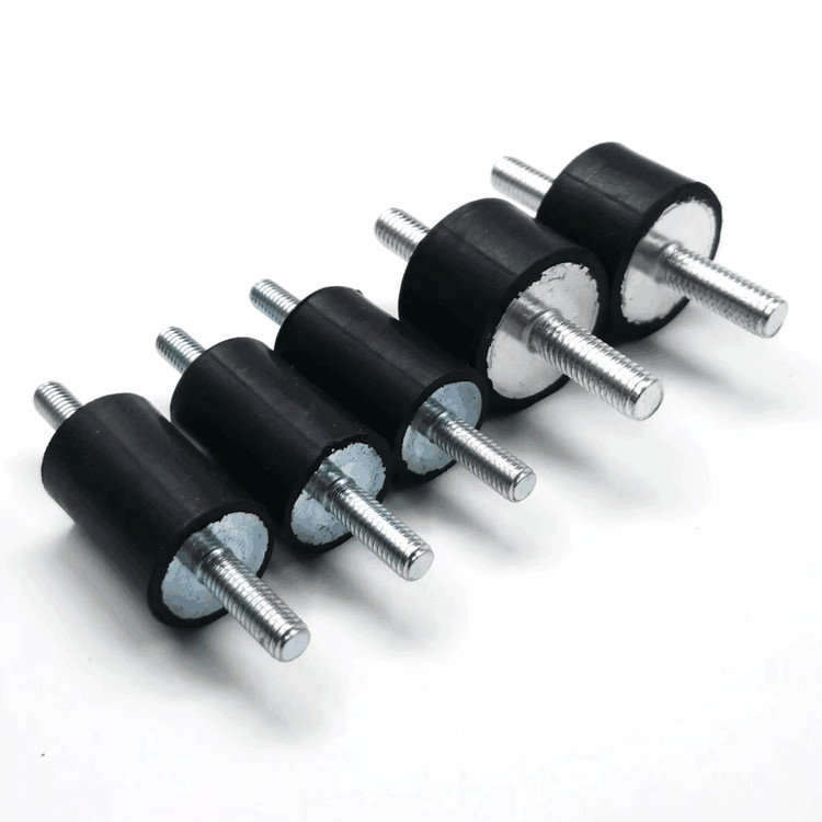 1pcs M10 shock-absorbing screws double-pass bolts cushion thread nail VV screws