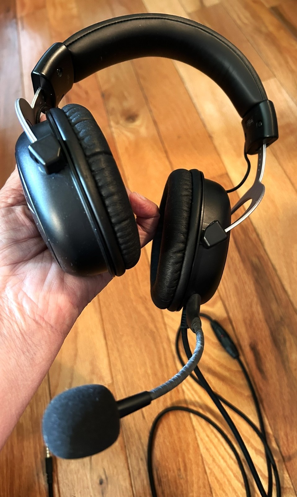 HyperX HHSC2-CG-SL/G CloudX Gaming Headset Black-Silver Wired Microphone WORKING