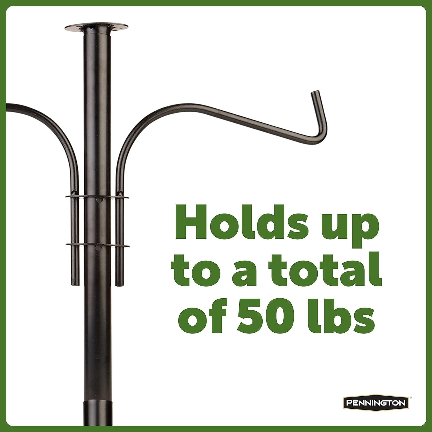 Pennington Feeder Pole Plus Bird Black 5 ft