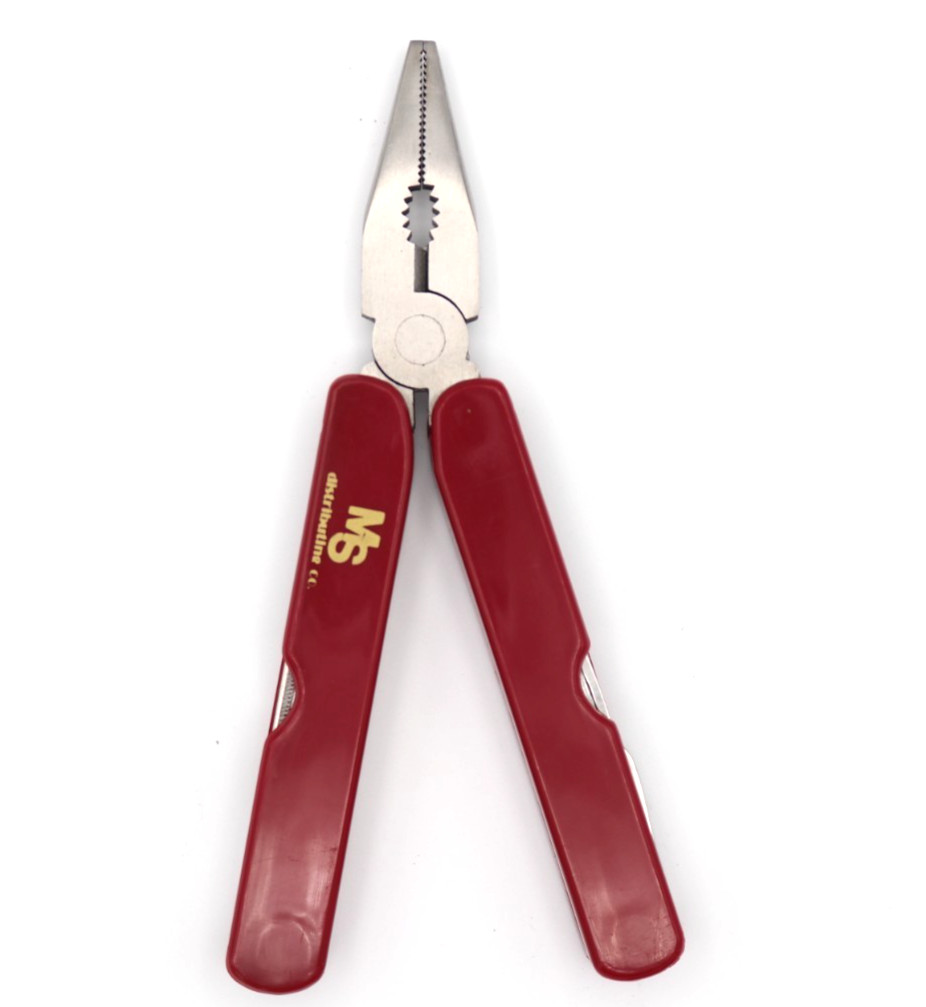 MULTITOOL - PROMO from MS Distributing - 8 Tools - Stainless Steel - with pouch