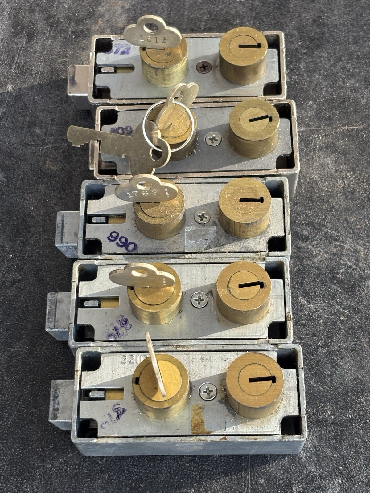 5 Mosler 3210 Safe Deposit Locks - Bank Vault York Guard