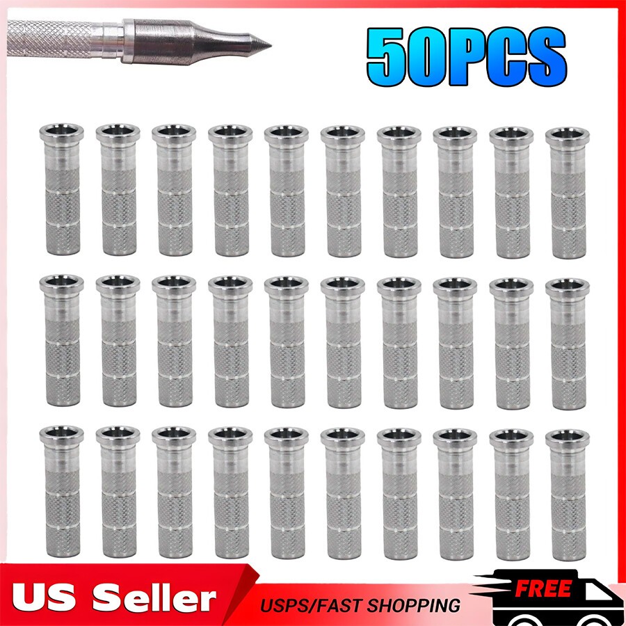 50PCS Aluminum Arrow Inserts ID6.2 Arrow Shaft DIY Archery Bow Shooting Hunting