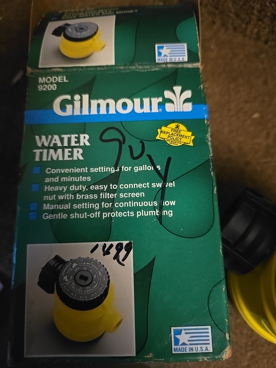 Gilmour Gardening Innovation Auto Shut Off Water Meter   # 9200 USA
