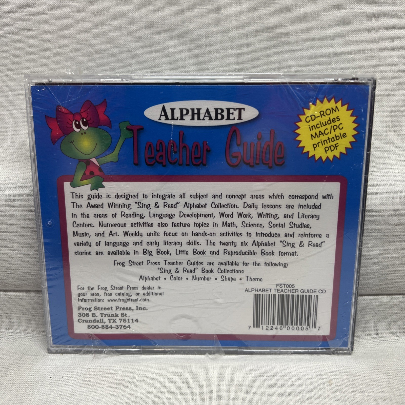 Alphabet Teacher Guide PC MAC CD early learning letters words reading language!