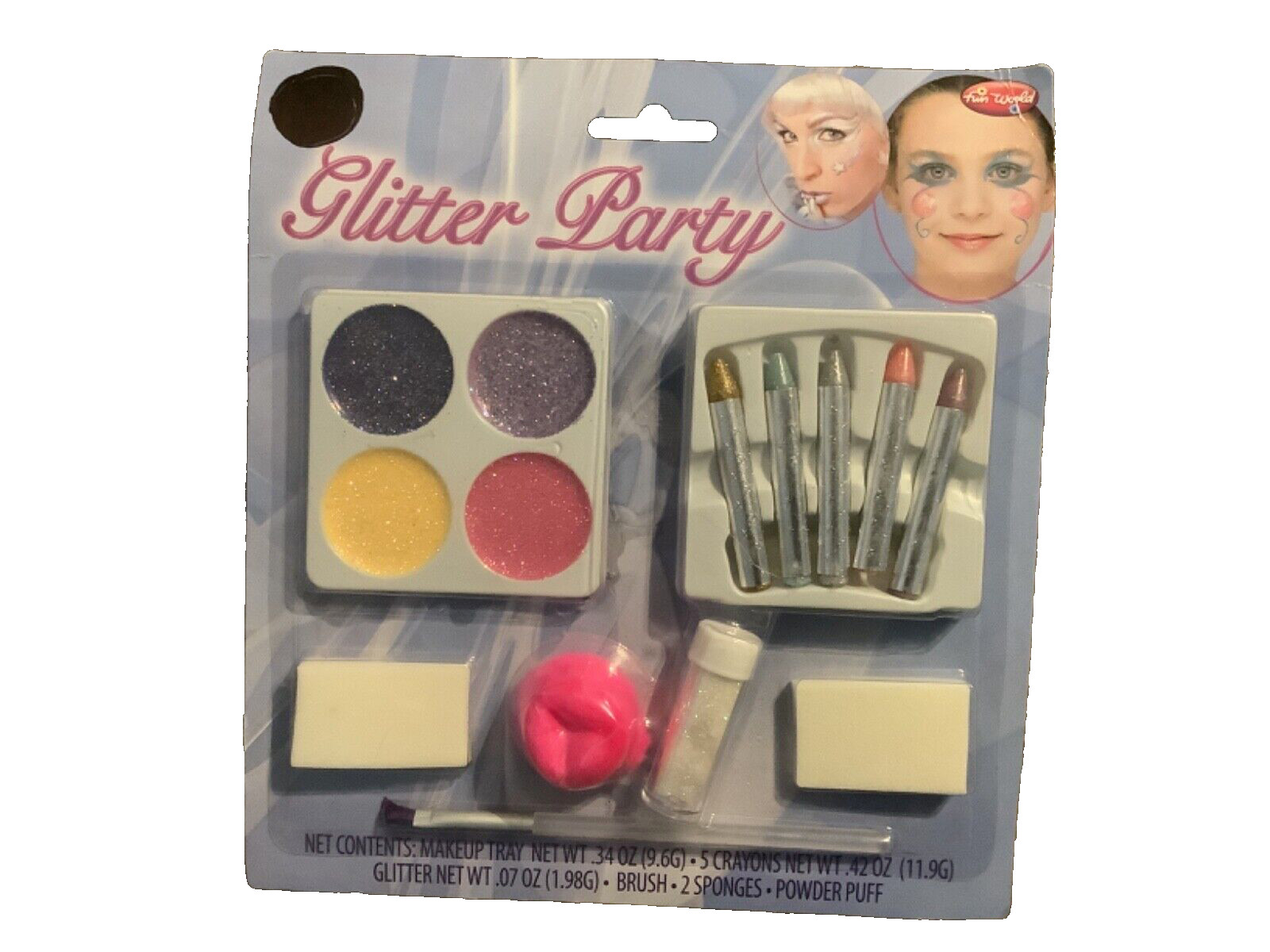 MEGA Lot 8 Glitter Eye Lash Makeup Kit Halloween Costume Fairy Tattoo