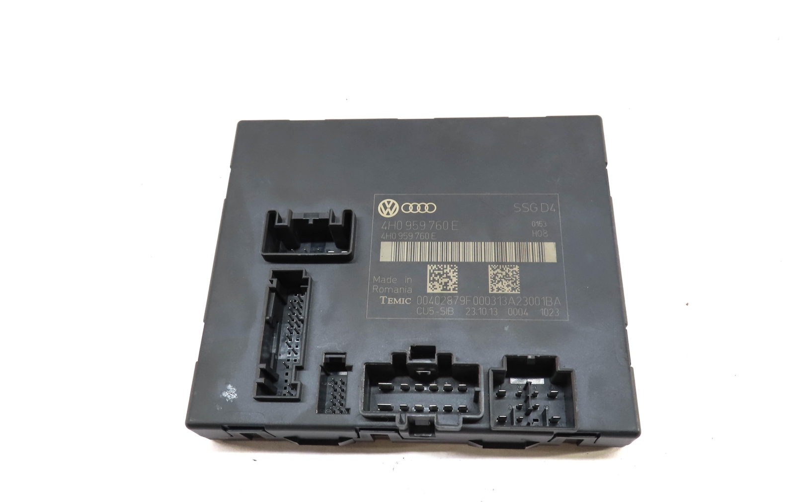 2014 AUDI A8 (D4 4H) FRONT RIGHT PASSENGER SEAT CONTROL MODULE