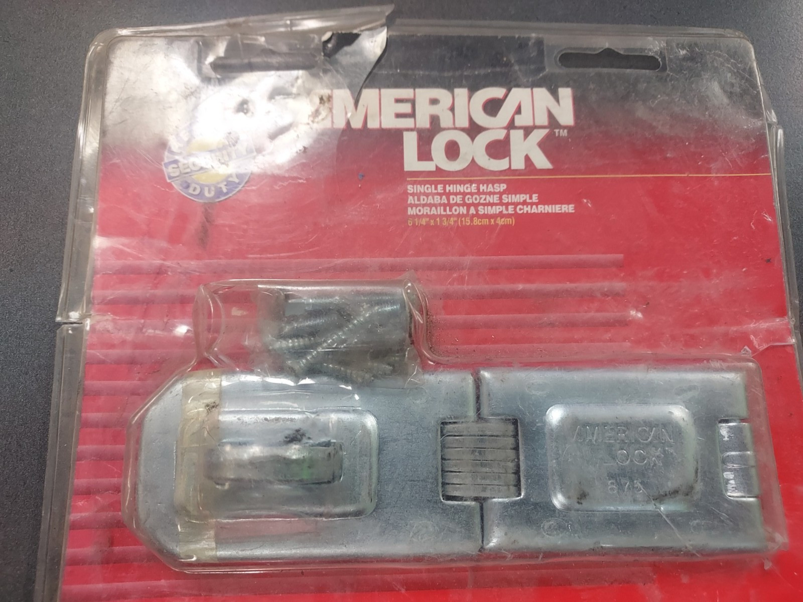 American Lock #875CC Heavy Duty Single Hinge Steel Hasp